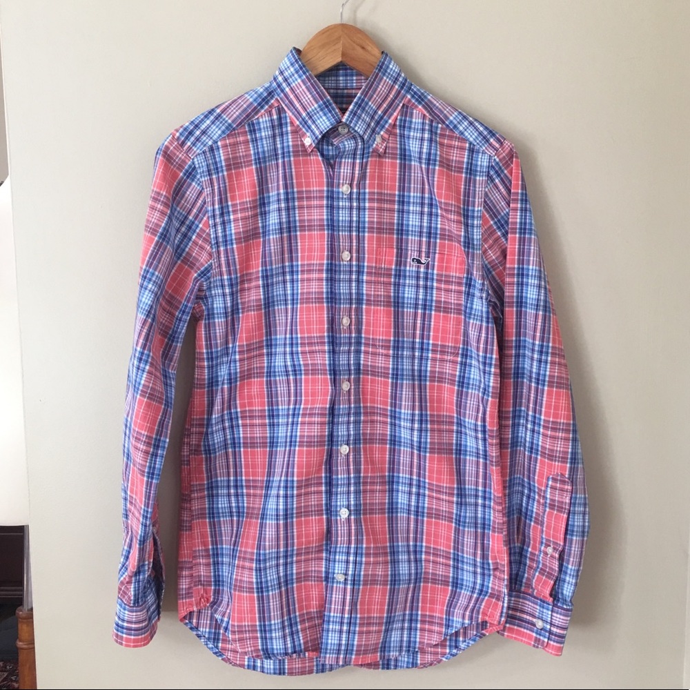 Vineyard Vines Mens Slim Fit Tucker Plaid Shirt XS